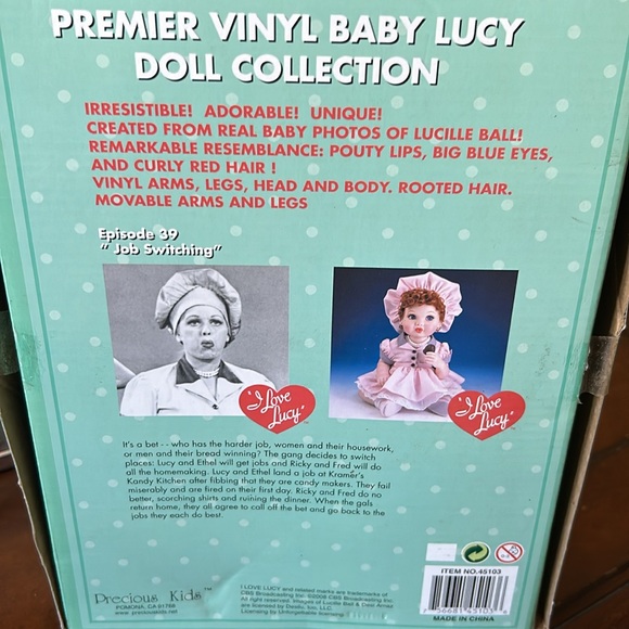 I love Lucy precious kids doll - Picture 3 of 3